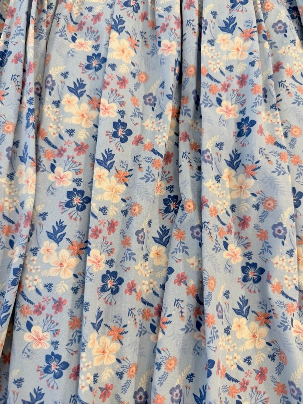 Question Everything London Hand-Smocked Dress in Blue w Peter Pan Collar
